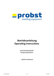 Probst ASZ Operating Instructions Manual