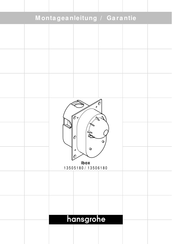 Hans Grohe ibox 13505180 Manual