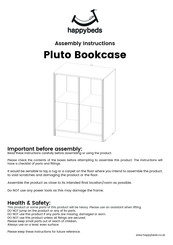 Happybeds Pluto Bookcase Assembly Instructions Manual