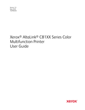 Xerox AltaLink C81 Series User Manual
