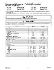 ACP Menumaster JET14V Technical Information