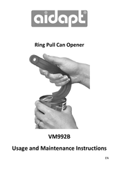 aidapt VM992B Usage And Maintenance Instructions