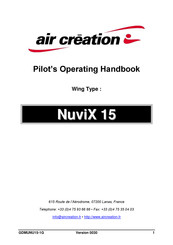 Air Creation NuviX 15 Pilot Operating Handbook