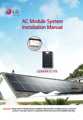 LG LG A1C-V5 Series Installation Manual