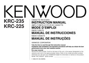Kenwood KRC-225 Instruction Manual