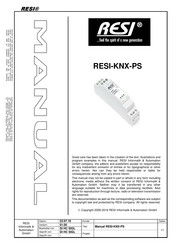 Resi RESI-KNX-PS Manual