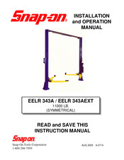 Snap-On EELR 343AEXT Installation And Operation Manual