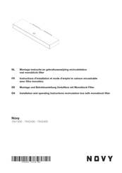 Novy novy 7941400 Installation And Operating Instructions Manual
