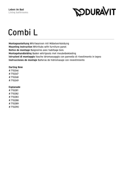 DURAVIT Combi L Darling New 710247 Mounting Instruction