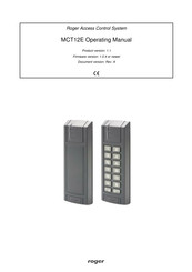 Roger MCT12E-BK-IO Operating Manual