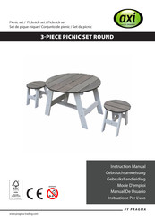 Pragma axi 3-PIECE PICNIC SET ROUND Instruction Manual