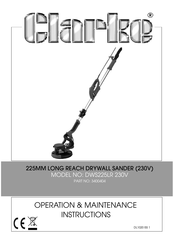 Clarke DWS225LR Operation & Maintenance Instructions Manual