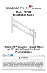 PEERLESS PARAMOUNT PRFLU Installation Manual