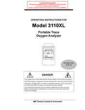 Teledyne Analytical Instruments 3110XL Operating Instructions Manual