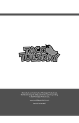 Nostalgia Electrics TACO TUESDAY TTTK4 Instructions And Recipes Manual