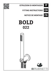 Ib Rubinetterie BOLD 022 Fitting Instructions Manual