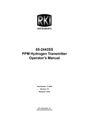 RKI Instruments 65-2443SS Operator's Manual