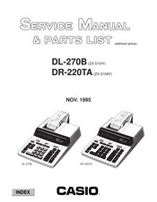 Casio DR-220TA Service Manual