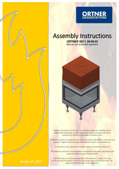 ORTNER SE11 56/56/42 Assembly Instructions Manual