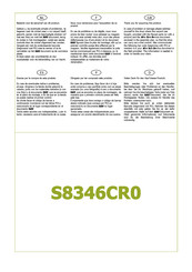 Solid Vernier S8346CR0 Manual
