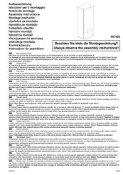 Schildmeyer 547400 Assembly Instructions Manual
