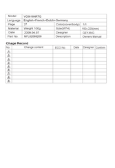LG VC6818NRTQ Owner's Manual