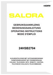 Salora 10122523 Operating Instructions Manual
