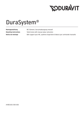 DURAVIT DuraSystem WD1002 000 000 Mounting Instructions