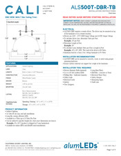 CALI alumLEDs ALS500T-DBR-TB Installation Instructions Manual