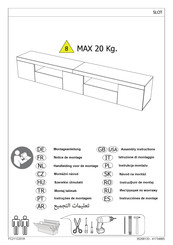 Tecnos SLOT 41734865 Assembly Instructions Manual