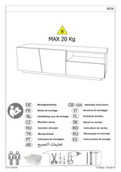 Tecnos VEGA 96139118 Assembly Instructions Manual