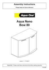 Aqua One Aqua Nano Bow 80 Assembly Instructions Manual
