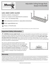 Muscle Rack ACR3296B Use And Care Manual