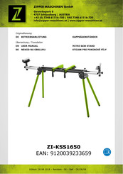 ZIPPER MASCHINEN ZI-KSS1650 User Manual