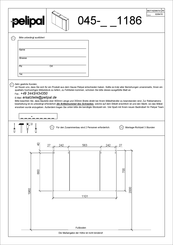 pelipal Balu 045 1186 Series Manual