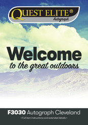QUEST ELITE Autograph Cleveland F3030 Instructions Manual