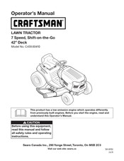Craftsman C459.60410 Operator's Manual