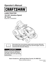 Craftsman C459.60310 Operator's Manual