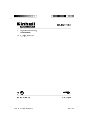 EINHELL TP-AG 1212 E Operating Instructions Manual