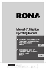 Rona 2001574 Operating Manual