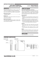M-System R3S-RS4A Instruction Manual