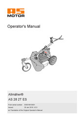 AS MOTOR Allmaher AS 28 2T ES Operator's Manual