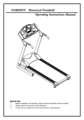 hattrick GORDION Operating Instructions Manual