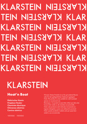 Klarstein Heat'n Beat 10035262 Manual