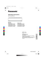 Panasonic CS-WU12VKYF Series Operating Instructions Manual