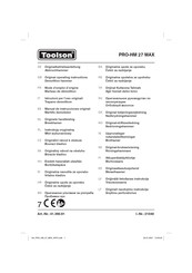 Toolson PRO-HM 27 MAX Original Operating Instructions
