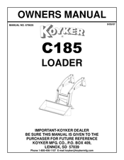 Koyker C185 Owner's Manual