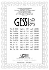 Gessi 54484 Manual