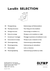 Olymp LavaSit SELECTION Mounting Instructions