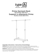 TYPE A Prima 068-1411-6 Assembly Instructions Manual
